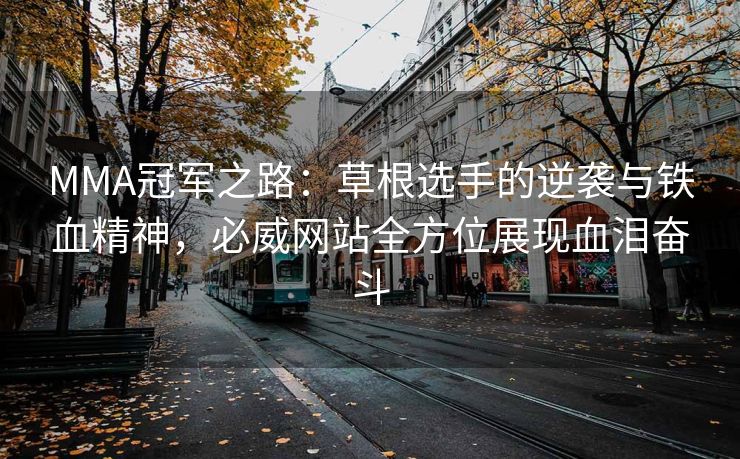 MMA冠军之路:草根选手的逆袭与铁血精神,必威网站全方位展现血泪奋斗 MMA冠军之路:草根选手的逆袭与铁血精神,必威网站全方位展现血泪奋斗